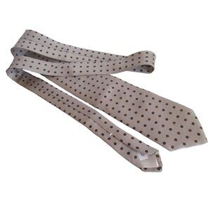 Vintage Silk Neck Tie 3” 54" gray Egon Von Furstenburg Medallion Dots